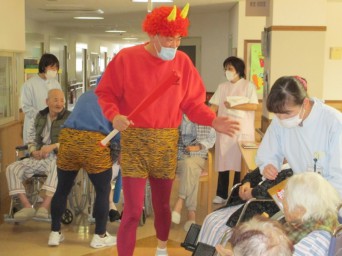 湯野温泉病院豆まき（節分）